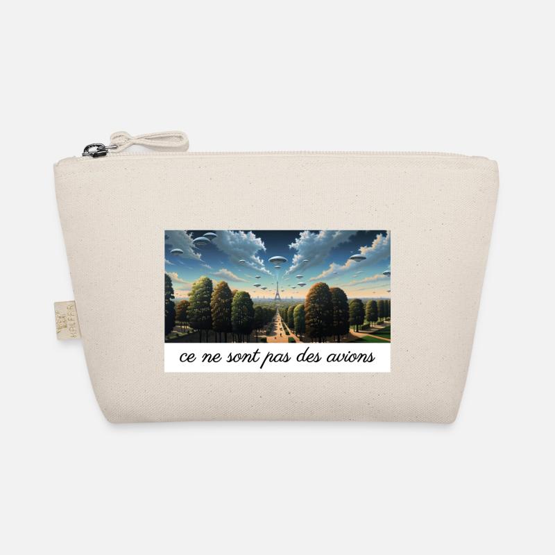 UFOs over Paris - Magritte Organic Pouch