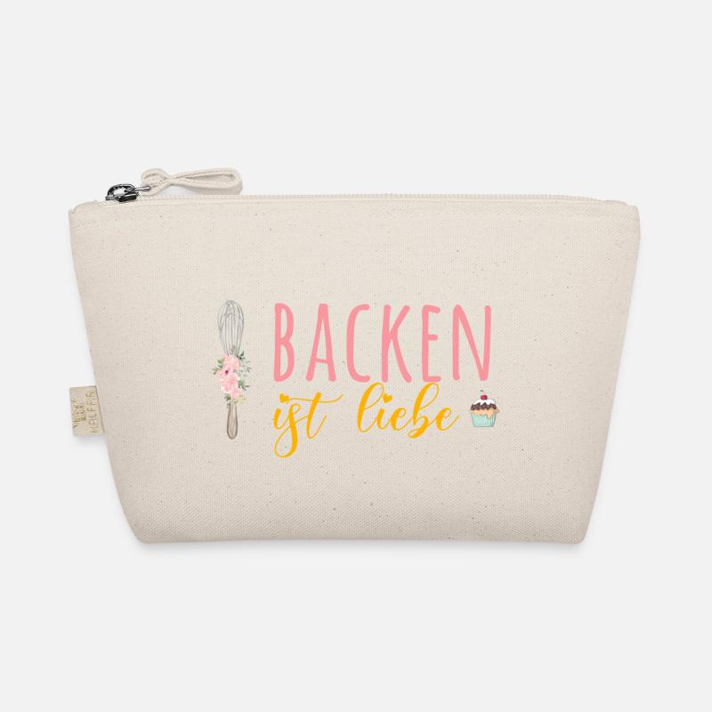 Backen ist Liebe! - Bio-Täschchen - Natur