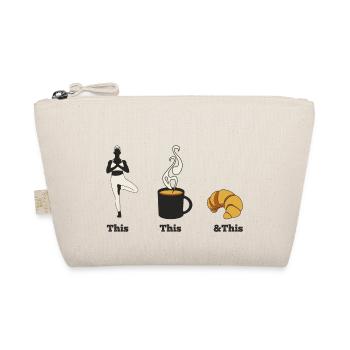 Yoga & Coffee & Croissant - Organic Pouch - nature - Front