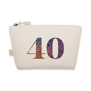40th Anniversary Leopard - Organic Pouch - nature - Front