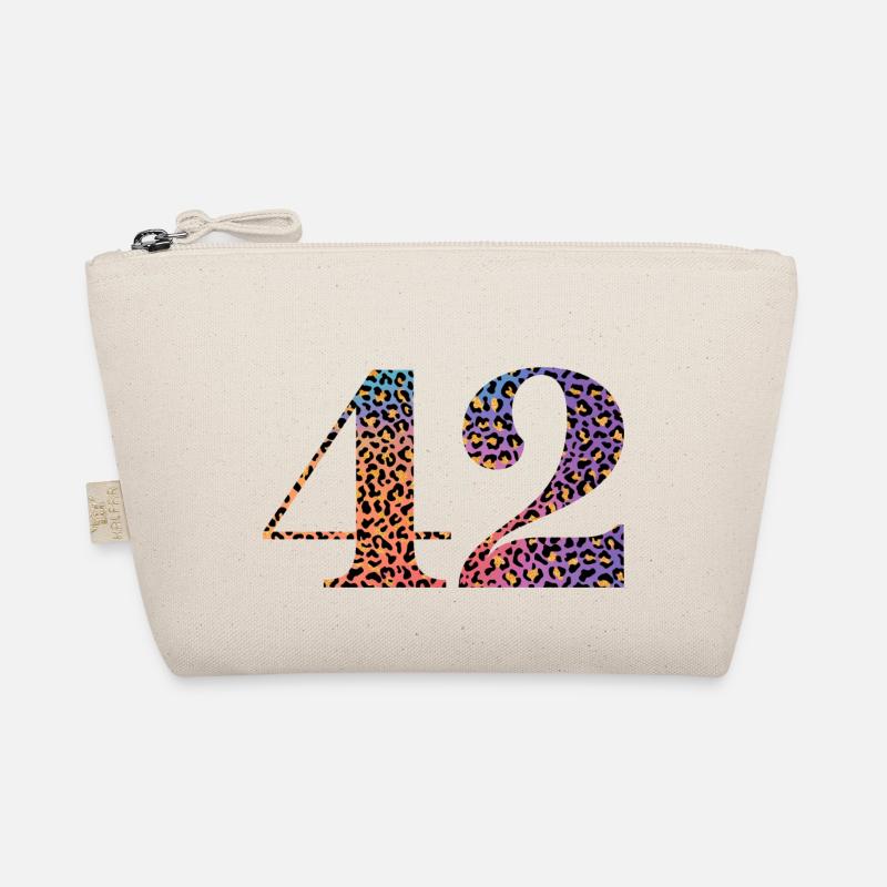 42nd Birthday Leopard Organic Pouch