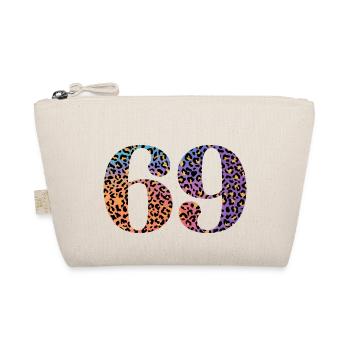 69th Birthday Leopard - Organic Pouch - nature - Front