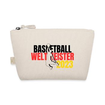 Basketball WM 2023 Fan-Shirt Weltmeister - Bio-Täschchen - Natur - Vorne