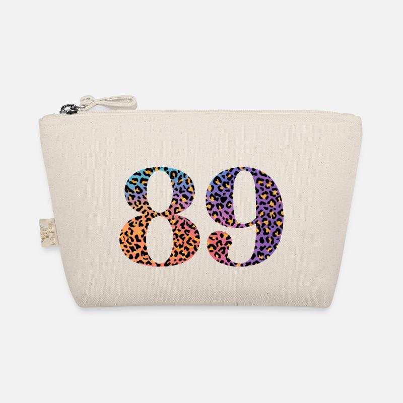 89th Birthday Leopard Organic Pouch