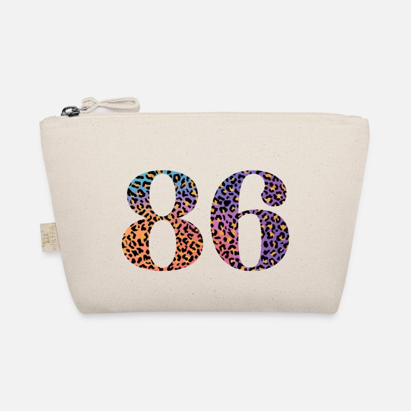 86th Birthday Leopard Organic Pouch