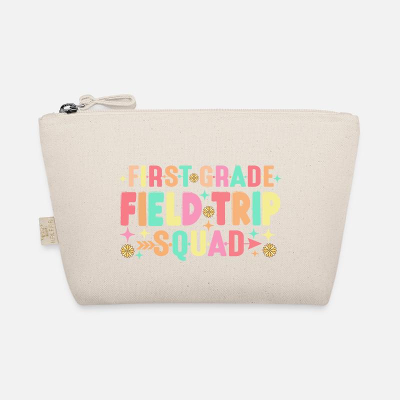 First Grade Field Trip Squad Teacher Students Organic Pouch