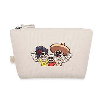 Mexican Skeleton Family - Organic Pouch - nature - Front