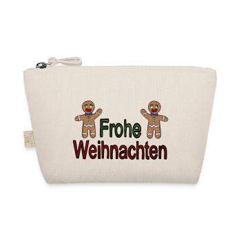 Frohe Weihnachten Lebkuchen - Bio-Täschchen - Natur - Vorne