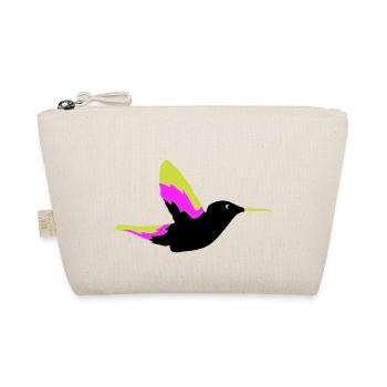 Hummingbird Bird 1 - Organic Pouch - nature - Front