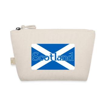 Schottland-Flagge mit Text auf der Oberseite - Bio-Täschchen - Natur - Vorne