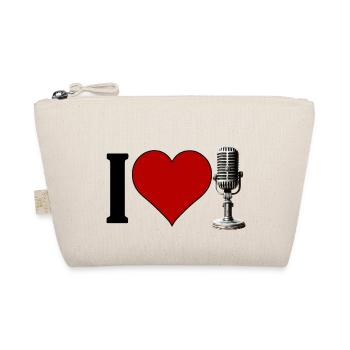 I ♥️ MUSIC | I Love Singing - Organic Pouch - nature - Front