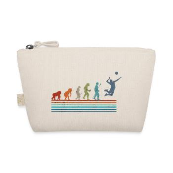 Retro vintage cricket evolution - Organic Pouch - nature - Front