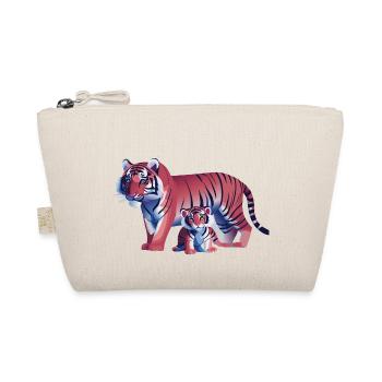 Two tigers, one heart (Dreamy Animals Collection) - Organic Pouch - nature - Front