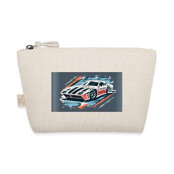 Racecar White-Red - Bio-Täschchen - Natur - Vorne