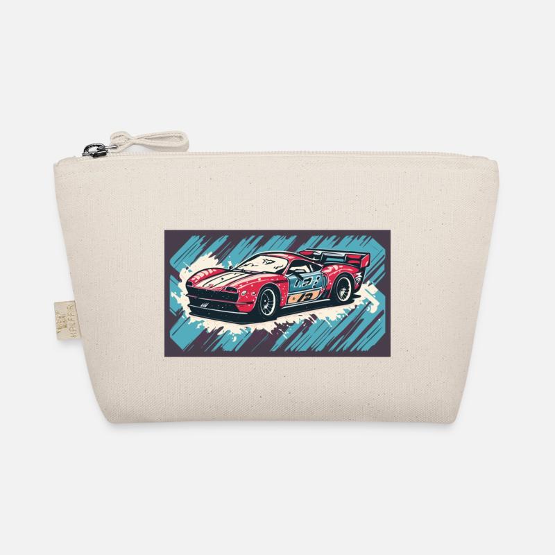 Racecar Red-Blue - Organic Pouch - nature