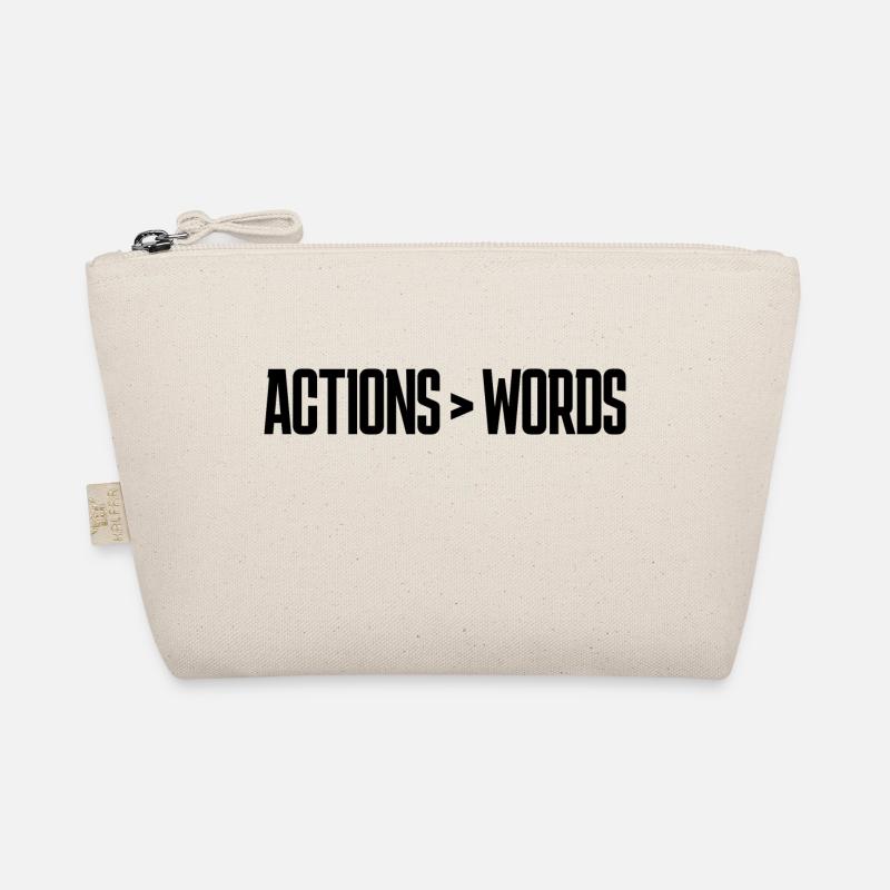Actions Speak Louder Than Words - Motivation Gift Organic Pouch