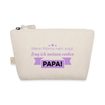 cooler Papa - lustige Sprüche - Bio-Täschchen - Natur - Vorne