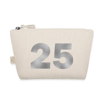 Birthday 25 years - Organic Pouch - nature - Front