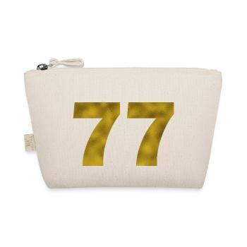 Birthday 77 years - Organic Pouch - nature - Front