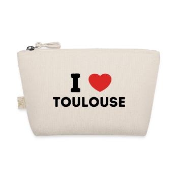 I Love with Heart Toulouse - Organic Pouch - nature - Front