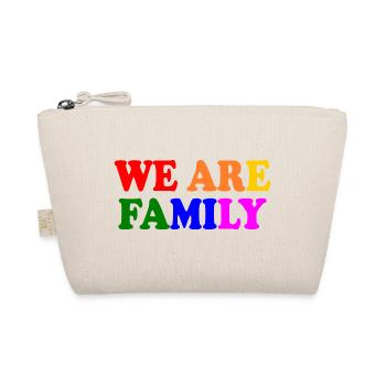 We are family lgbt - Organic Pouch - nature - Front