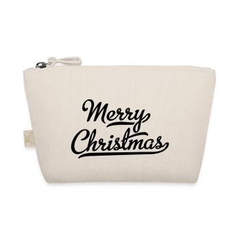 Merry Christmas - Bio-Täschchen - Natur - Vorne