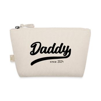 Daddy Since 2024 - Stilvolles Vater T-Shirt - Bio-Täschchen - Natur - Vorne