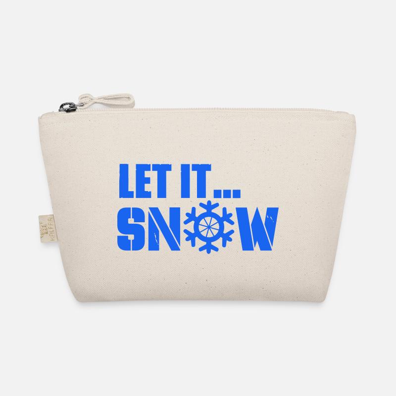 let it snow - Bio-Täschchen - Natur