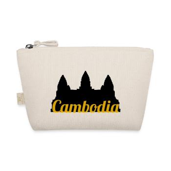 Temple du Cambodge Khmer Vintage drapeau je cadeau - Trousse biologique - nature - Devant