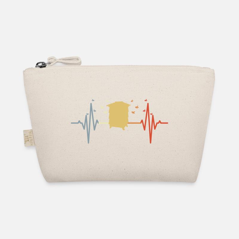Vintage Beehive Heart Palpitations Organic Pouch