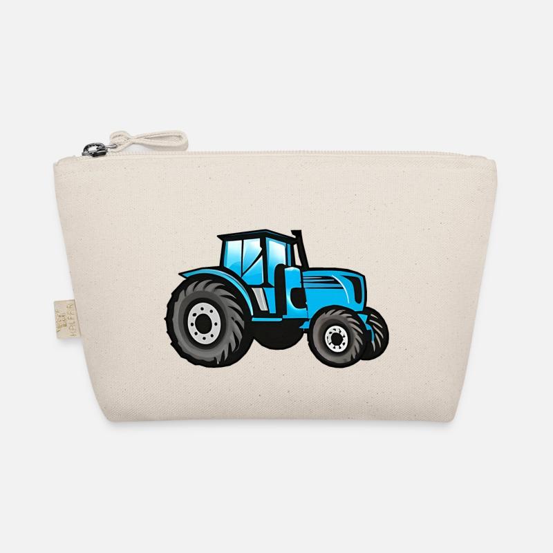 Großer Blauer Traktor Bio-Täschchen