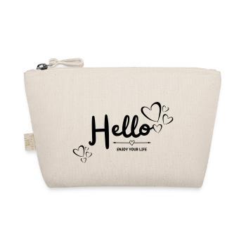 Hello enjoy your life - Organic Pouch - nature - Front