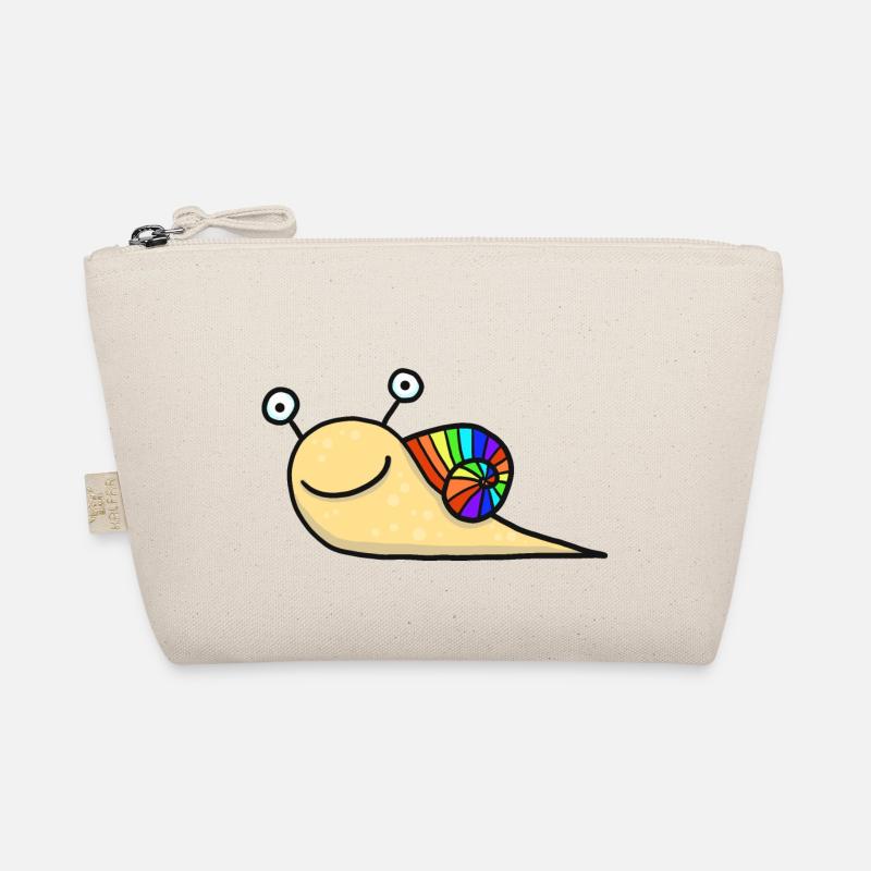 Rainbow Snail - Organic Pouch - nature