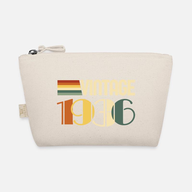Vintage 1936 - 1936 Anniversary Gift Organic Pouch