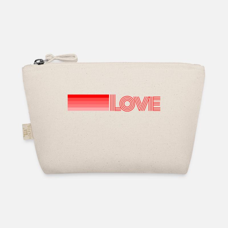 Rotes Herz Liebe Bio-Täschchen