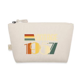 Vintage 1957 - 1957 Anniversary Gift - Organic Pouch - nature - Front
