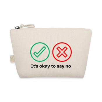 YES? - NO? ~ It´s okay to say no - Bio-Täschchen - Natur - Vorne