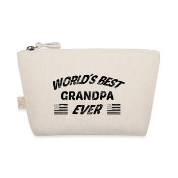 World´s Best Grandpa Ever Lustiger Spruch - Bio-Täschchen - Natur - Vorne