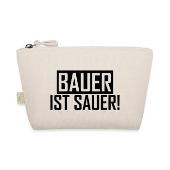 Bauer ist sauer Bauernprotest Landwirt Sprüche - Bio-Täschchen - Natur - Vorne