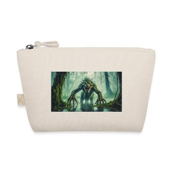 monster dunkel horror gruselig Halloween gruselig gruselig - Bio-Täschchen - Natur - Vorne