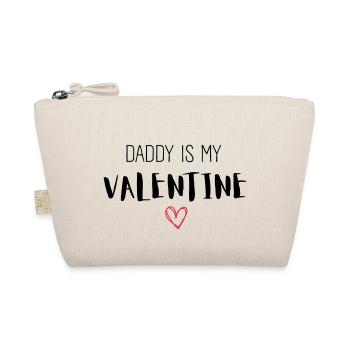 DADDY IS MY VALENTINE - Bio-Täschchen - Natur - Vorne