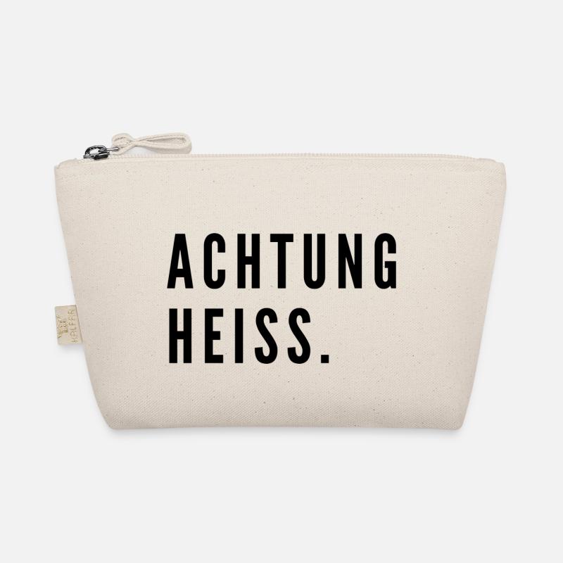 Achtung heiß - Bio-Täschchen - Natur