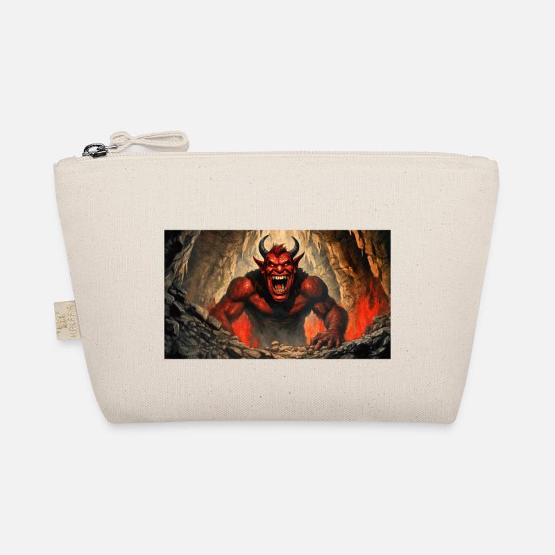 devil evil laugh smile monster dark horror scary Organic Pouch