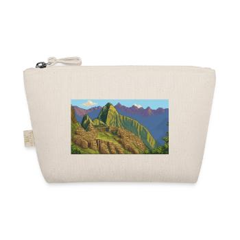 Machu Picchu, Peru - Pixel Art - Organic Pouch - nature - Front