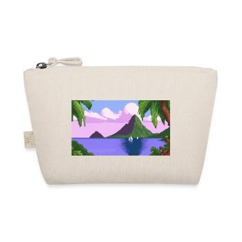 Piton ,St lucia - Pixel Art - Organic Pouch - nature - Front