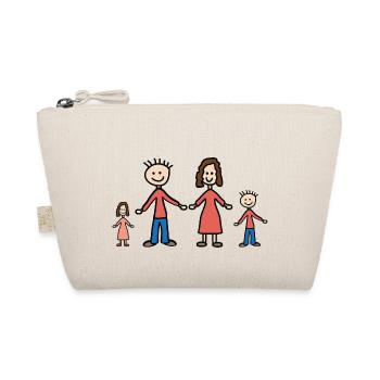 Familie - Bio-Täschchen - Natur - Vorne