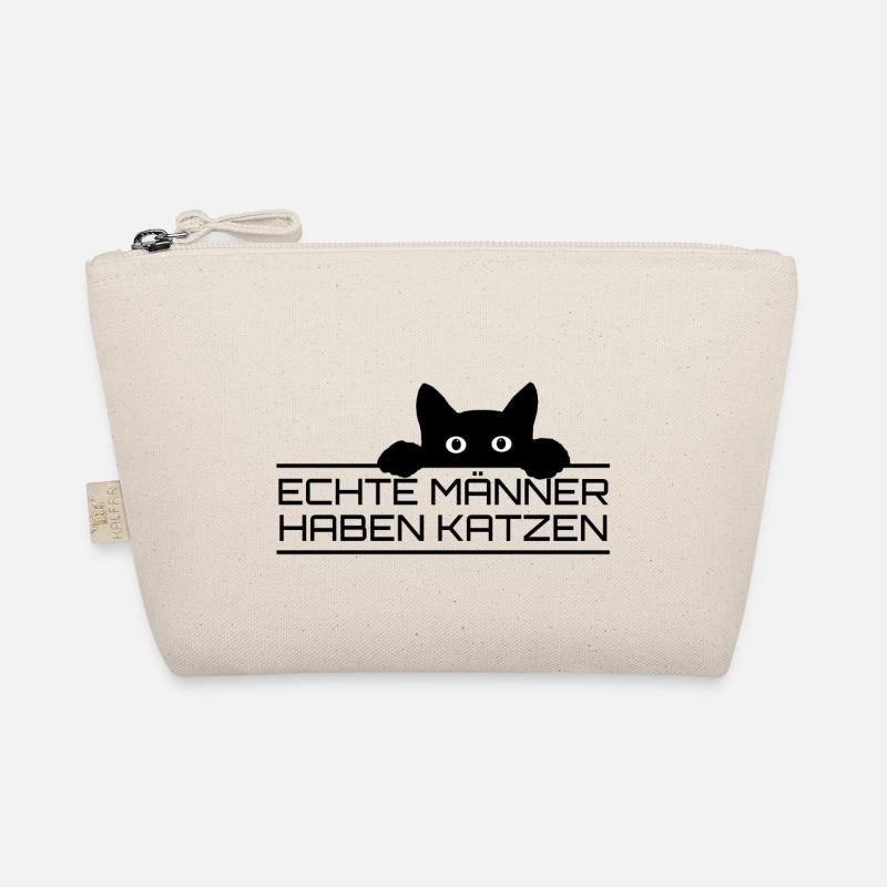 Echte Männer Katzen Bio-Täschchen