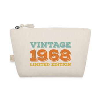 Vintage 1968 Limited Edition Retro Classic - Organic Pouch - nature - Front