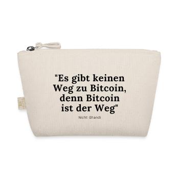 Krypto Es gibt keinen Weg zu Bitcoin denn Bitcoin - Bio-Täschchen - Natur - Vorne