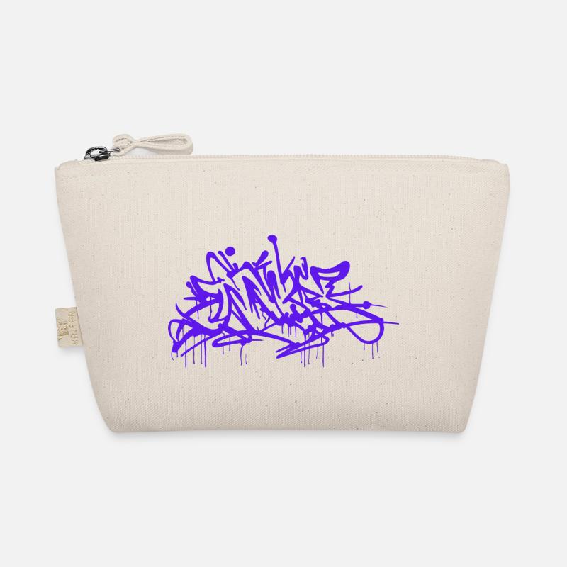 Graffiti Blau Bio-Täschchen